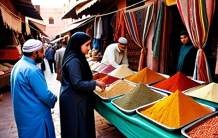 **
"A professional Arab family, fully clothed in traditional, modest attire, exploring a bustling marketplace in Marrakech, Morocco. Vendors display colorful textiles and spices. Warm, natural lighting. Safe for work, appropriate content, professional photography, perfect anatomy, natural pose, well-formed hands, proper finger count, family-friendly."
**